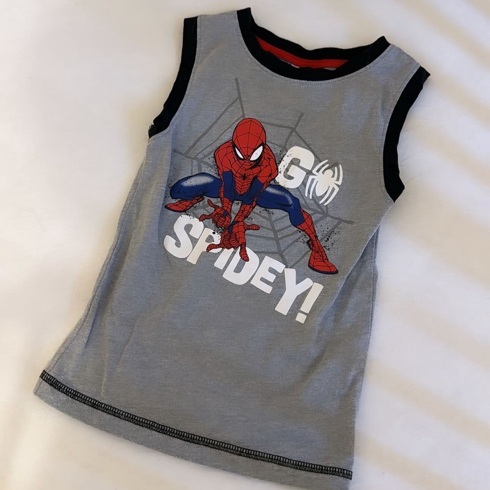 Go spidey spider man tank top boys